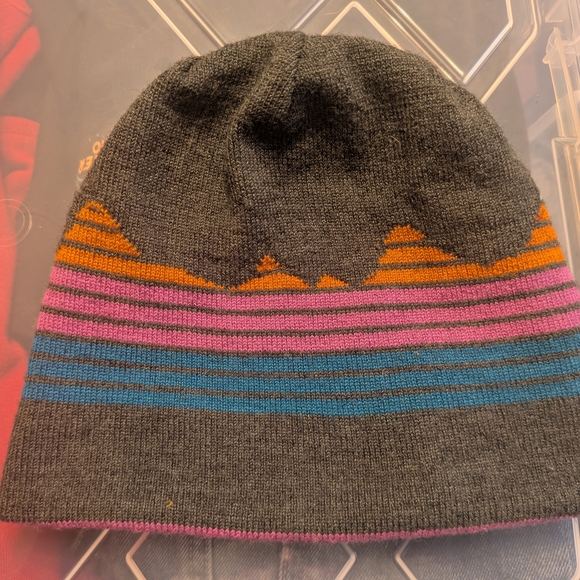 Stio Kids' Striped Gray Beanie - Picture 2 of 4